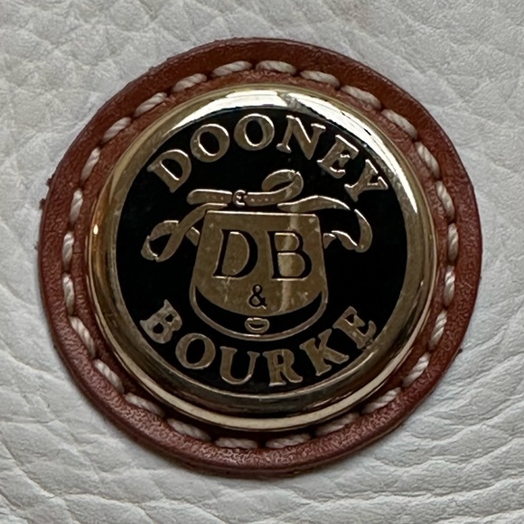 Dooney & Bourke Winter White and Tan Satchel w/Coin Pouch - Picture 10 of 14